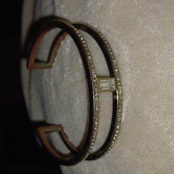 Express Fashion-Bracelet Gold-Tone/Crystal - Picture 1 of 3
